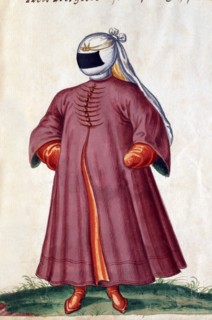 Femme arabe portant la burqa