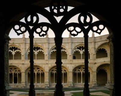 Cloister of the monastery of Hieronymites in Lisbon