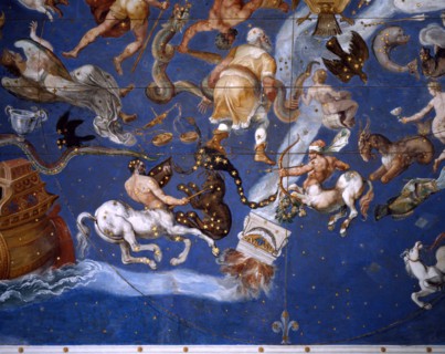 Ceiling of the Mappemonde room of the Farnese Palace in Caprarole