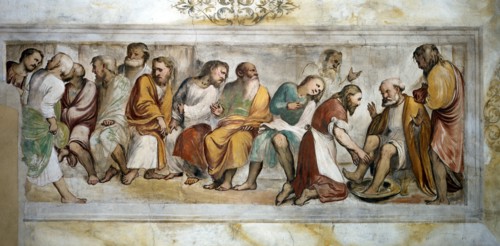 Il Romanino, Le lavement des pieds