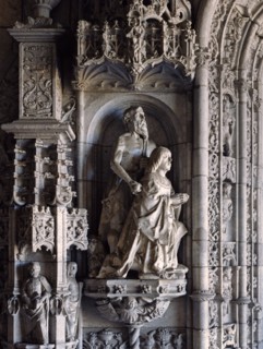 Manuel Ier, roi du Portugal, en prière