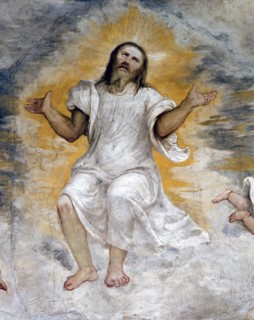 Il Romanino, L'Ascension du Christ (détail)