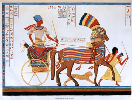 Champollion, Le pharaon Ramses II dans son char