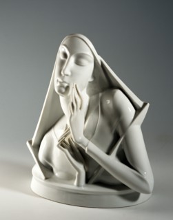 Schliepstein, Female figure with a veil