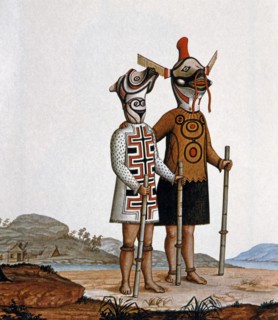 Tukuna Indian dance costumes