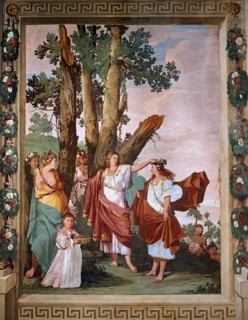 Giulio Carpioni, "La nymphe Amaryllis, vainqueur de l'épreuve du baiser"