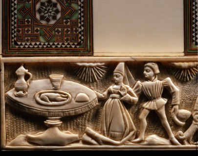 Anonyme (artiste italien), Echiquier (détail)