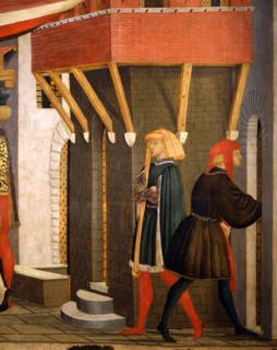 Giovanni di Ser Giovanni. Cassone Adimari. Mariage entre Boccaccio Adimari et Lisa Ricasoli