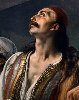 Francesco Hayez, Les réfugiés de Parga (détail)