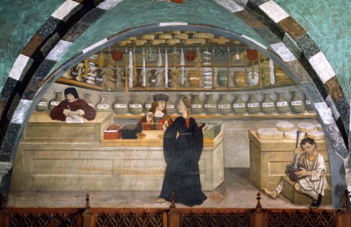 Fresque, Intérieur de Pharmacie