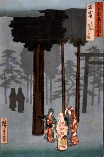 Utagawa Hiroshige Le festival HOTOHOTO au grand Temple Shinto