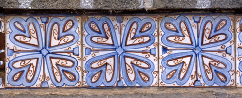 Majolica, frieze decoration in the Arab-Norman style