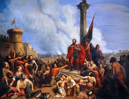 Giacomelli, The Venetians, commissioned by Loredan, besieged by the Turks in Scutari