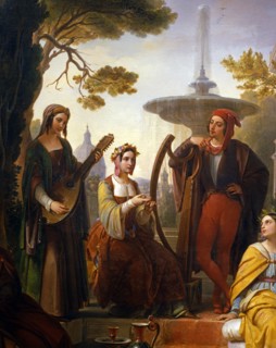 Podesti, The narrators of the Decameron (detail)