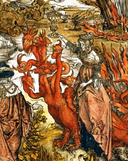 Dürer, La prostituée de Babylone (détail)