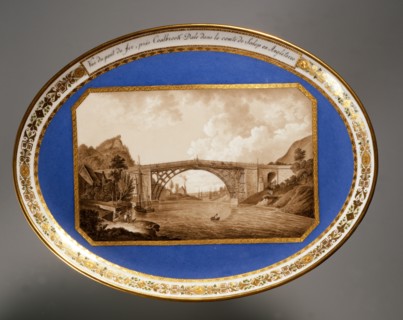Vienne. Plateau. Vue du Pont de Fer à Coalbrookdale dans le comté de Salop en Angleterre