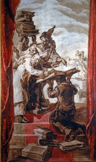 José Maria Sert, La reine de Saba part avec son cortège, pour aller rencontrer le roi Salomon