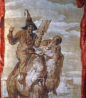 José Maria Sert, La reine de Saba part avec son cortège, pour aller rencontrer le roi Salomon