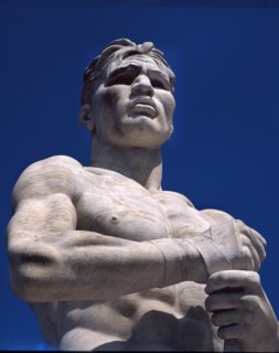 Messina, Boxer who straps his hands (detail)