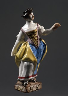 Colombine, female character of the Italian Commedia dell'Arte.