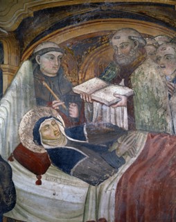 Mort de sainte Scholastique