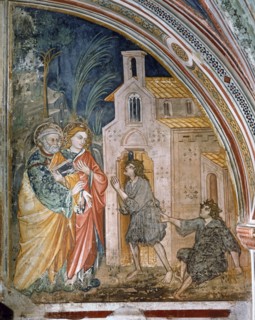 Le Miracle de saint Pierre et saint Jean à la porte "Speciosa" à Rome