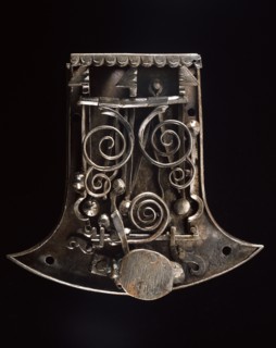 Steel lock, locking mechanism.