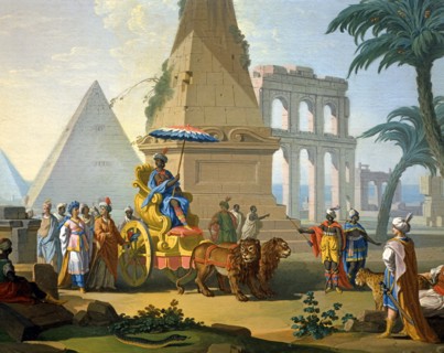 Zocchi, Le triomphe de l'Afrique. Détail.