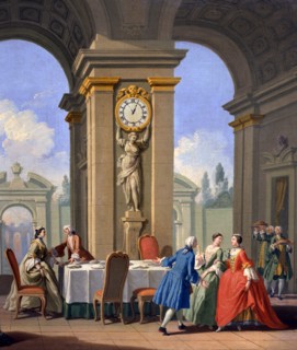 Zocchi, Les heures du jour : Le déjeuner. Détail.
