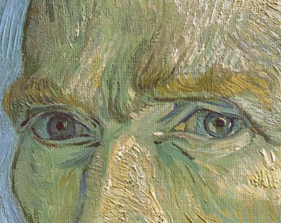 Van Gogh, Portrait of the artist (detail)