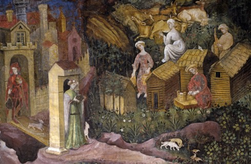 Fresque du Château de Buonconsiglio à Trente (Italie)