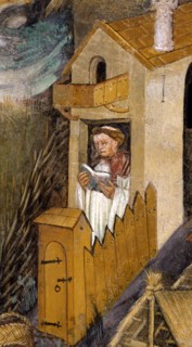 Fresco of the Castle of Buonconsiglio in Trento (Italy)