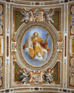 Rosselli, Fresque du plafond de la galerie Poccetti