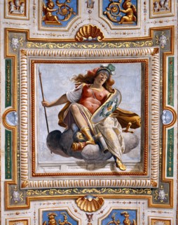 Rosselli, Fresque du plafond de la galerie Poccetti