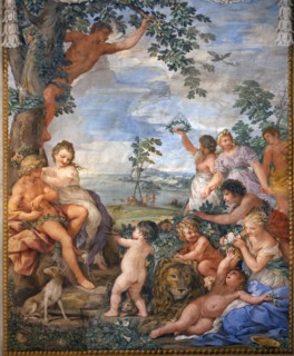 Da Cortona, Fresco of the La Stufa room