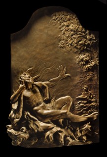 Scandellari, Hercule dans les flammes. Mort d'Hercule sur le mont Eta.