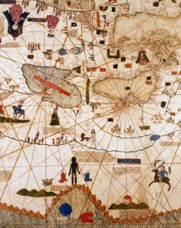 Catalan Planisphere: Black Sea, Caspian Sea, Russia