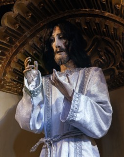 Inside the church of Santa Maria Tonantzintla in San Andres Cholula (Mexico)