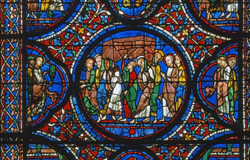 Vitrail de la cathédrale Notre-Dame de Chartres.