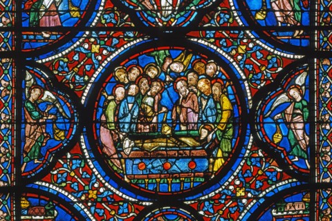 Vitrail de la cathédrale Notre-Dame de Chartres.