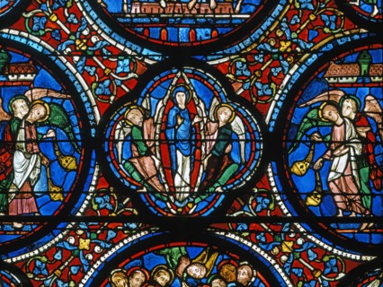Vitrail de la cathédrale Notre-Dame de Chartres.