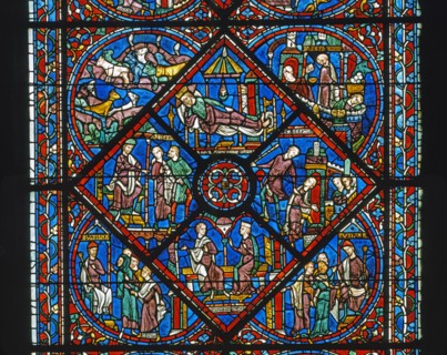 Vitrail de la cathédrale Notre-Dame de Chartres.
