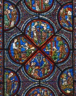Vitrail de la cathédrale Notre-Dame de Chartres