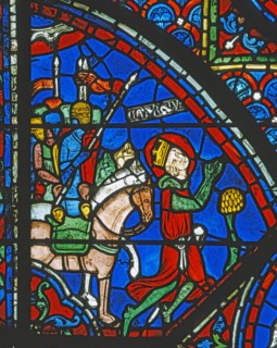 Vitrail de la cathédrale Notre-Dame de Chartres.