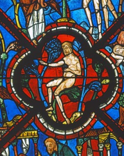 Vitrail de la cathédrale Notre-Dame de Chartres.