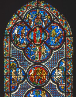 Vitrail de la cathédrale Notre-Dame de Chartres.
