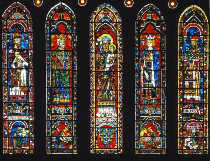 Vitrail de la cathédrale Notre-Dame de Chartres.