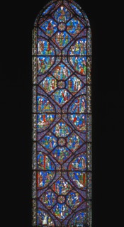 Vitrail de la cathédrale Notre-Dame de Chartres.