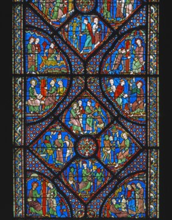 Vitrail de la cathédrale Notre-Dame de Chartres.