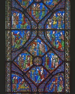Vitrail de la cathédrale Notre-Dame de Chartres.